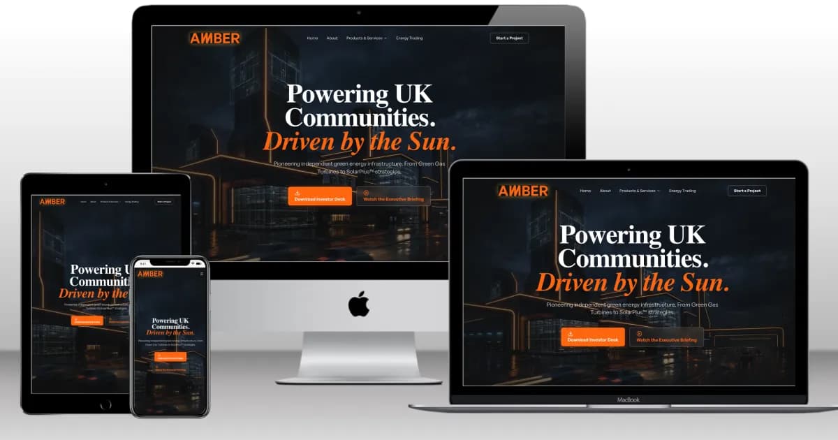 Amber Fusion website preview
