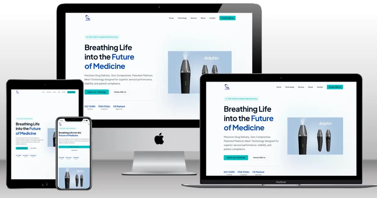 Bioneb website preview