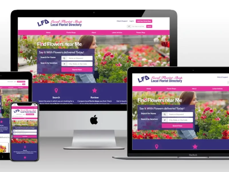 Local florist web development