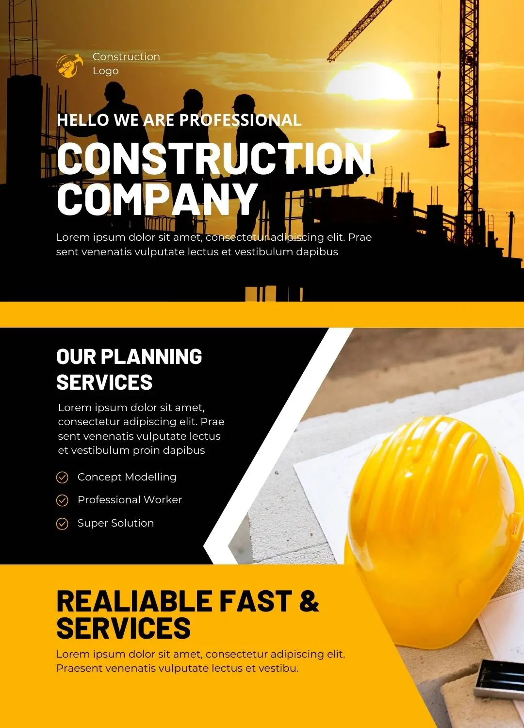 Construction website design